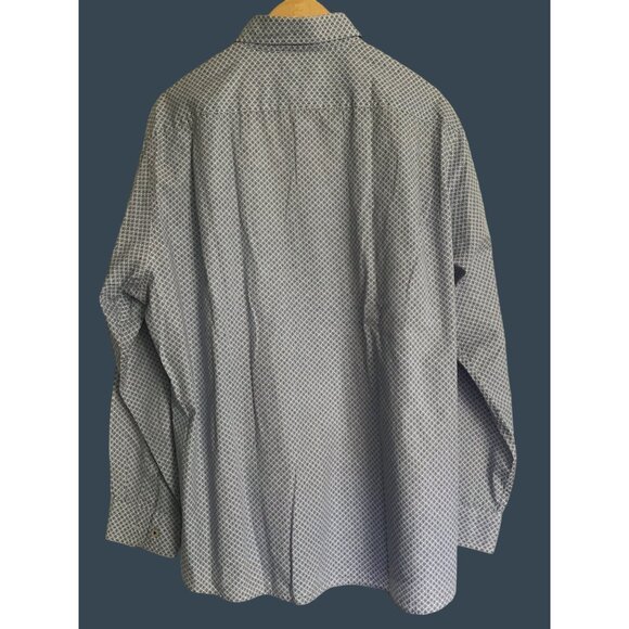 ROUNDTREE & YORKE MEN'S 100% COTTON LONG SLEEVE BUTTON DOWN SHIRT SIZE X-LARGE - Picture 2 of 6